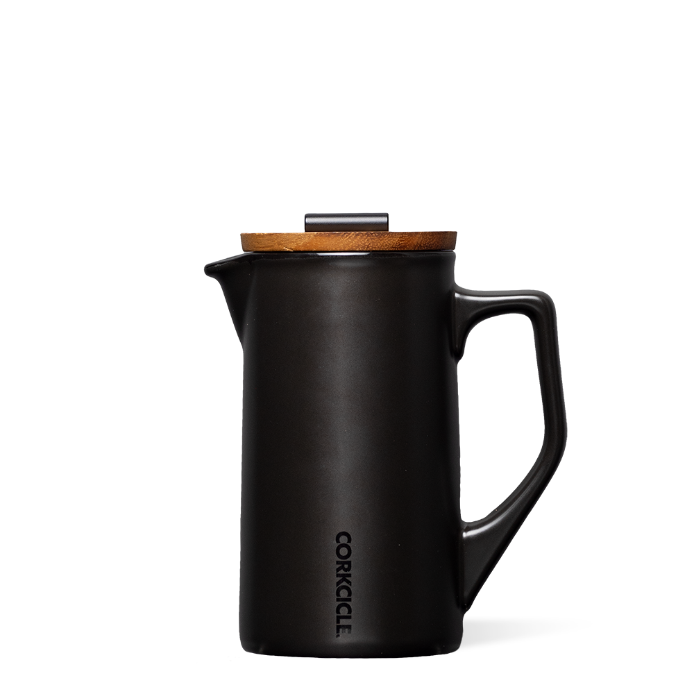 Ceramic French Press - Essential Clean Set Style - Matte Black