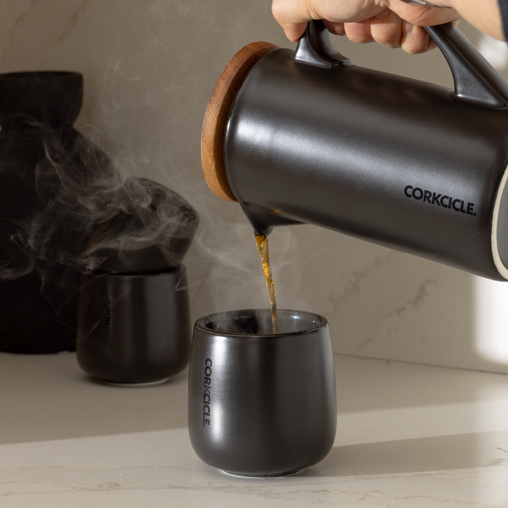 Ceramic French Press - Essential Clean Set Style