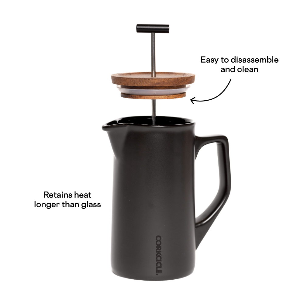 Ceramic French Press - Essential Clean Set Style